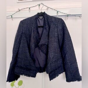 Navy Tweed Style Jacket